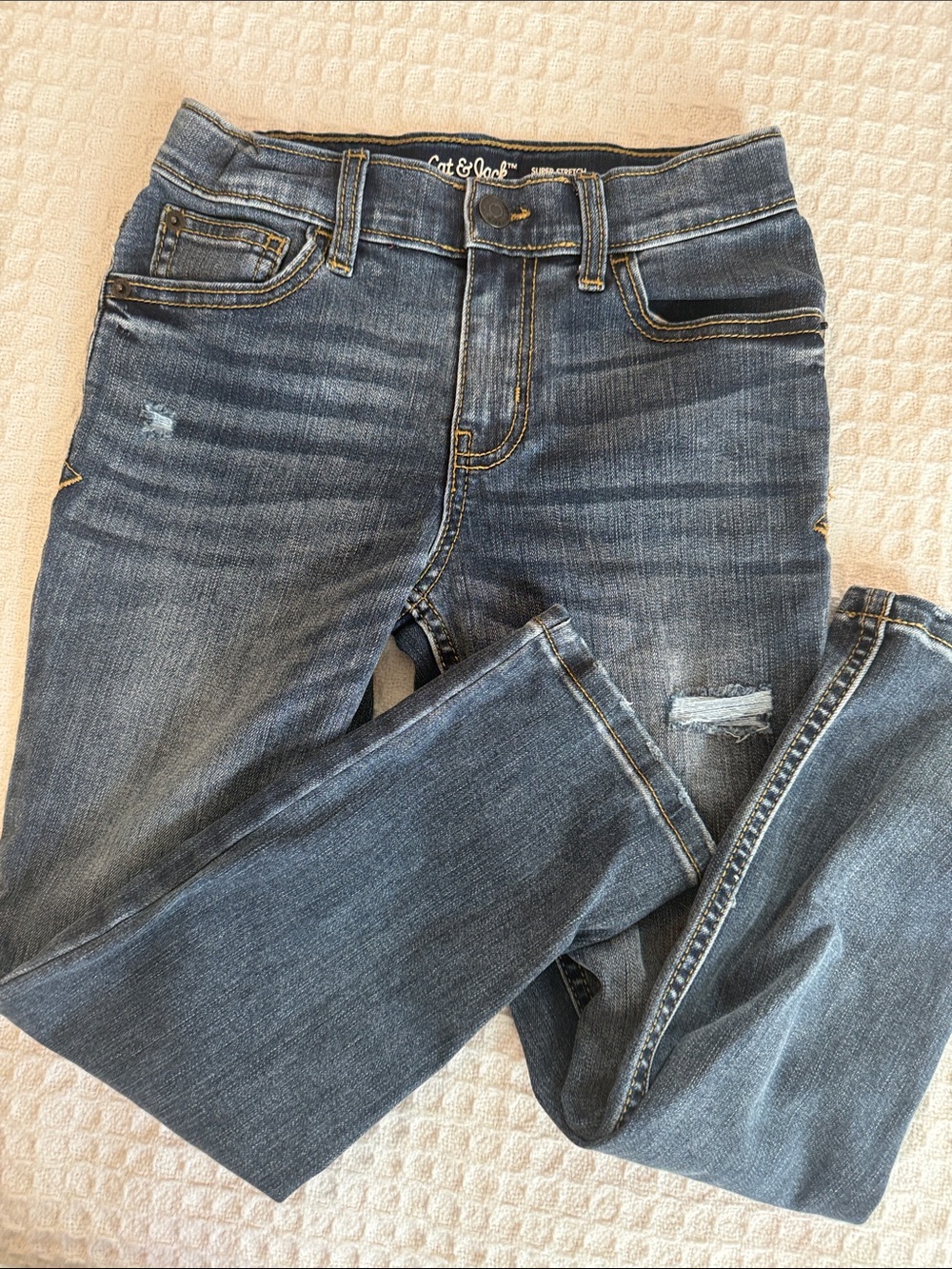 Cat & Jack Boys Dark Denim SlimJeans - Blue